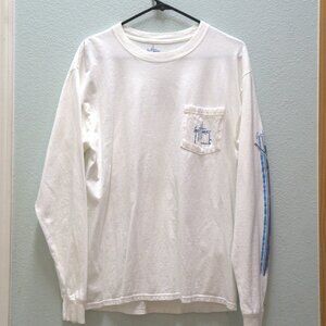 Guy Harvy White Long Sleeve Tee
